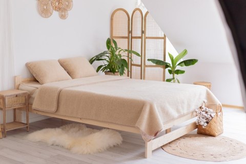 Komplet wełniany merynos - kołdra 220x200 - 2 poduszki 50x60 - prześcieradło wełniane 220x200 - Beżowy Wyroby rehabilitacyjne i Komplet wełniany merynos - kołdra 220x200 - 2 poduszki 50x60 - prześcieradło wełniane 220x200 - Beżowy Wyroby rehabilitacyjne i