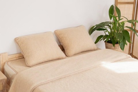 Komplet wełniany merynos - kołdra 220x200 - 2 poduszki 50x60 - prześcieradło wełniane 220x200 - Beżowy Wyroby rehabilitacyjne i Komplet wełniany merynos - kołdra 220x200 - 2 poduszki 50x60 - prześcieradło wełniane 220x200 - Beżowy Wyroby rehabilitacyjne i