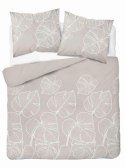 Pościel bawełniana 220x200 beżowa liście 4565 C Bawełna 37 Pościel bawełniana 220x200 beżowa liście 4565 C Bawełna 37