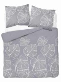 Pościel bawełniana 220x200 szara liście 4565 D Bawełna 37 Pościel bawełniana 220x200 szara liście 4565 D Bawełna 37
