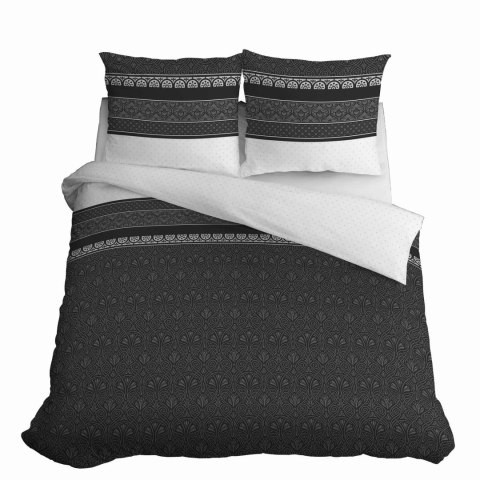 Pościel satynowa 180x200 Grafitowa z orientalnym ornamentem - elegancki wzór, 100% bawełna - 4823 A - Home Satin 71 Pościel satynowa 180x200 Grafitowa z orientalnym ornamentem - elegancki wzór, 100% bawełna - 4823 A - Home Satin 71