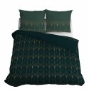 Pościel satynowa 180x200 zielona butelkowa złota ornament 4822 B Home Satin 11 Pościel satynowa 180x200 zielona butelkowa złota ornament 4822 B Home Satin 11