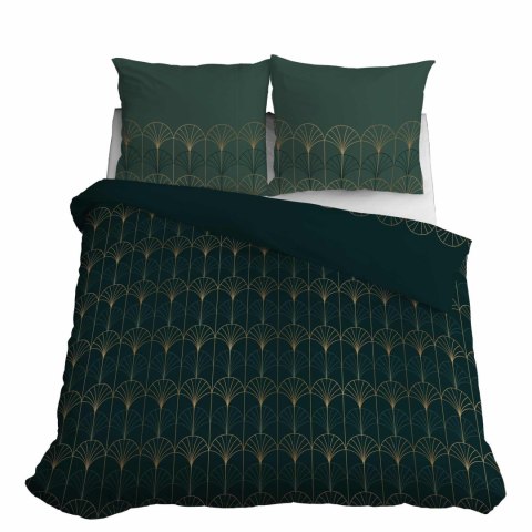 Pościel satynowa 180x200 zielona butelkowa złota ornament 4822 B Home Satin 11 Pościel satynowa 180x200 zielona butelkowa złota ornament 4822 B Home Satin 11