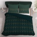 Pościel satynowa 180x200 zielona butelkowa złota ornament 4822 B Home Satin 11 Pościel satynowa 180x200 zielona butelkowa złota ornament 4822 B Home Satin 11