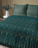 Pościel satynowa 180x200 zielona butelkowa złota ornament 4822 B Home Satin 11 Pościel satynowa 180x200 zielona butelkowa złota ornament 4822 B Home Satin 11