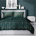 Pościel satynowa 180x200 zielona butelkowa złota ornament 4822 B Home Satin 11 Pościel satynowa 180x200 zielona butelkowa złota ornament 4822 B Home Satin 11