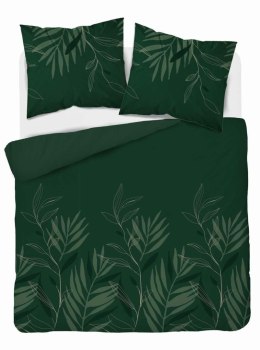 Pościel satynowa 180x200 zielona liście 4827 A Home Satin 11