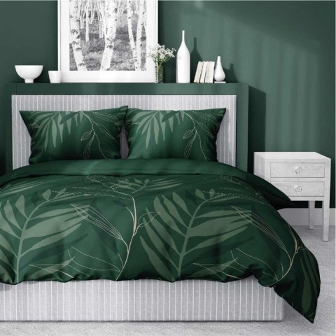 Pościel satynowa 180x200 zielona liście 4827 A Home Satin 11 Pościel satynowa 180x200 zielona liście 4827 A Home Satin 11