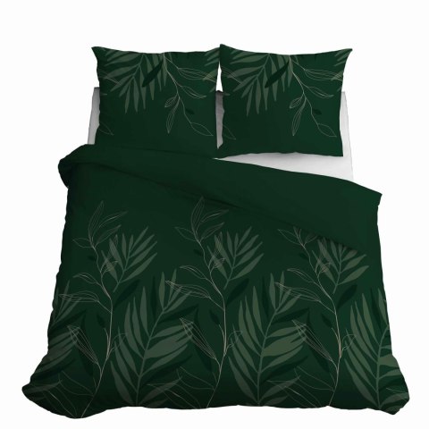 Pościel satynowa 180x200 zielona liście 4827 A Home Satin 11 Pościel satynowa 180x200 zielona liście 4827 A Home Satin 11