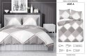 Pościel satynowa 220x200 beżowa biała kratka 4683 A Home Satin 40 Pościel satynowa 220x200 beżowa biała kratka 4683 A Home Satin 40