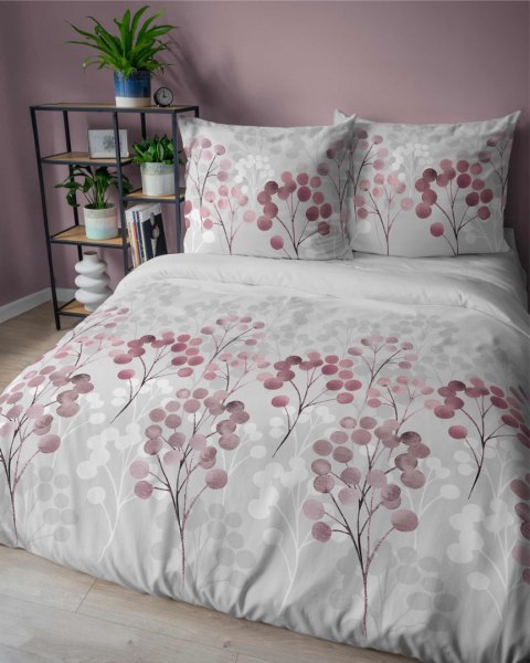 Pościel satynowa 220x200 szara bordowa kwiaty 5223 B Home Satin 11 Pościel satynowa 220x200 szara bordowa kwiaty 5223 B Home Satin 11