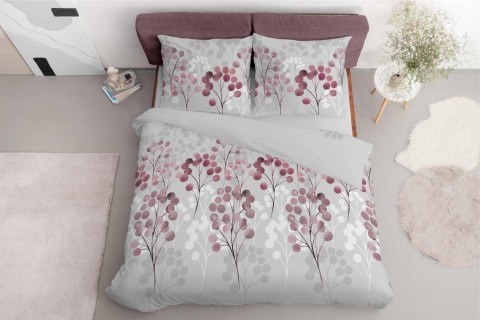 Pościel satynowa 220x200 szara bordowa kwiaty 5223 B Home Satin 11 Pościel satynowa 220x200 szara bordowa kwiaty 5223 B Home Satin 11