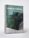 Pościel z mikrofibry 220x200 zielona liście 4978 B Light 71 Pościel z mikrofibry 220x200 zielona liście 4978 B Light 71