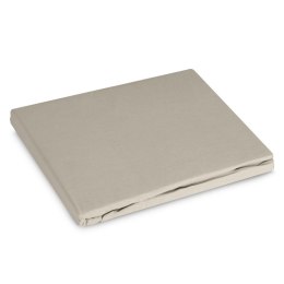 Prześcieradło z gumką 160x200 Basic beżowe jednobarwne na wysoki materac 30 cm Eurofirany