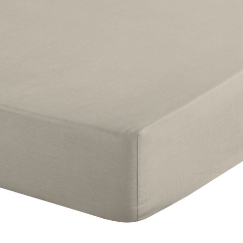 Prześcieradło z gumką 160x200 Basic beżowe jednobarwne na wysoki materac 30 cm Eurofirany Prześcieradło z gumką 160x200 Basic beżowe jednobarwne na wysoki materac 30 cm Eurofirany