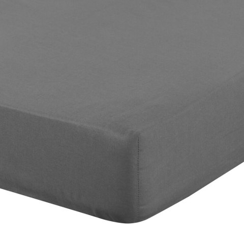 Prześcieradło z gumką 180x200 Basic stalowe jednobarwne na wysoki materac 30 cm Eurofirany Prześcieradło z gumką 180x200 Basic stalowe jednobarwne na wysoki materac 30 cm Eurofirany