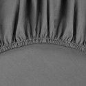 Prześcieradło z gumką 180x200 Basic stalowe jednobarwne na wysoki materac 30 cm Eurofirany Prześcieradło z gumką 180x200 Basic stalowe jednobarwne na wysoki materac 30 cm Eurofirany