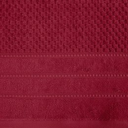 Ręcznik Adore 50x90 czerwony o strukturze krateczki 500 g/m2 Eurofirany