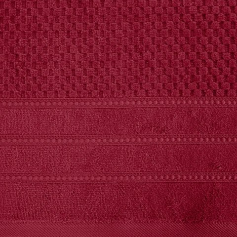 Ręcznik Adore 50x90 czerwony o strukturze krateczki 500 g/m2 Eurofirany Ręcznik Adore 50x90 czerwony o strukturze krateczki 500 g/m2 Eurofirany