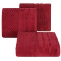 Ręcznik Adore 50x90 czerwony o strukturze krateczki 500 g/m2 Eurofirany Ręcznik Adore 50x90 czerwony o strukturze krateczki 500 g/m2 Eurofirany