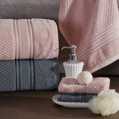 Ręcznik Davos 12 50x90 czarny frotte 500 g/m2 Eurofirany Ręcznik Davos 12 50x90 czarny frotte 500 g/m2 Eurofirany