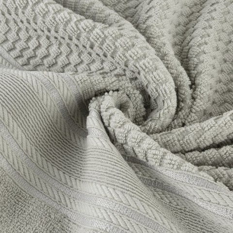 Ręcznik Davos 3 70x140 srebrny frotte 500 g/m2 Eurofirany Ręcznik Davos 3 70x140 srebrny frotte 500 g/m2 Eurofirany