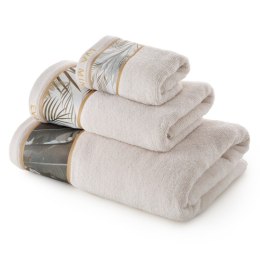 Ręcznik Eva 17 50x90 beżowy frotte bawełniany 500 g/m2 Eva Minge Eurofirany