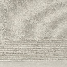 Ręcznik Lari 2 70x140 beżowy z ozdobną bordiurą przetykaną błyszczącą nicią 500 g/m2 Eurofirany