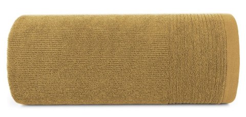 Ręcznik Lari 7 70x140 miodowy z ozdobną bordiurą przetykaną błyszczącą nicią 500 g/m2 Eurofirany Ręcznik Lari 7 70x140 miodowy z ozdobną bordiurą przetykaną błyszczącą nicią 500 g/m2 Eurofirany