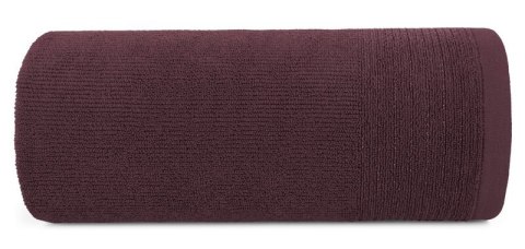 Ręcznik Lari 8 50x90 burgundowy z ozdobną bordiurą przetykaną błyszczącą nicią 500 g/m2 Eurofirany Ręcznik Lari 8 50x90 burgundowy z ozdobną bordiurą przetykaną błyszczącą nicią 500 g/m2 Eurofirany