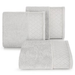 Ręcznik Layla 4 30x50 srebrny 500 g/m2 frotte bawełniany Eurofirany