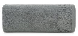 Ręcznik Margo 3 70x140 szary z ozdobną bordiurą przetykaną błyszczącą nicią 500 g/m2 Eurofirany