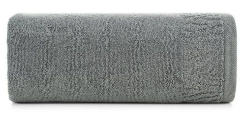 Ręcznik Margo 3 70x140 szary z ozdobną bordiurą przetykaną błyszczącą nicią 500 g/m2 Eurofirany Ręcznik Margo 3 70x140 szary z ozdobną bordiurą przetykaną błyszczącą nicią 500 g/m2 Eurofirany