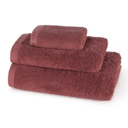Ręcznik Venus 50x90 ceglasty zdobiony haftem 550 g/m2 Eva Minge Eurofirany