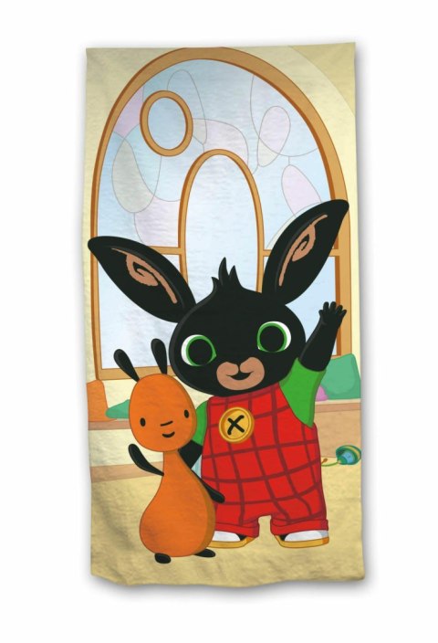 Ręcznik plażowy 70x140 Królik Bing Hoppit beżowy kolorowy Kids25 Ręcznik plażowy 70x140 Królik Bing Hoppit beżowy kolorowy Kids25