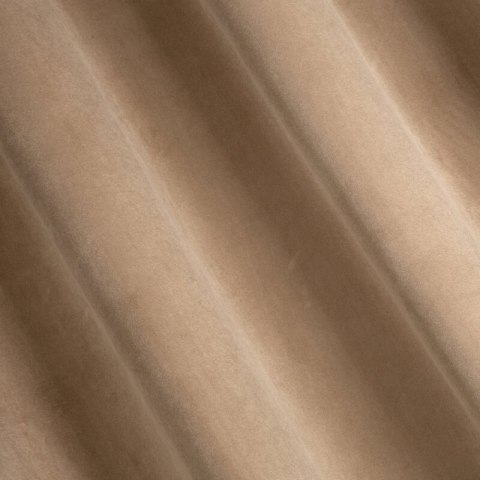 Zasłona 140x250 Rosa beżowa ciemna welurowa gotowa na przelotkach D91 Zasłona 140x250 Rosa beżowa ciemna welurowa gotowa na przelotkach D91