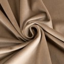Zasłona 140x250 Rosa beżowa ciemna welurowa gotowa na przelotkach D91 Zasłona 140x250 Rosa beżowa ciemna welurowa gotowa na przelotkach D91