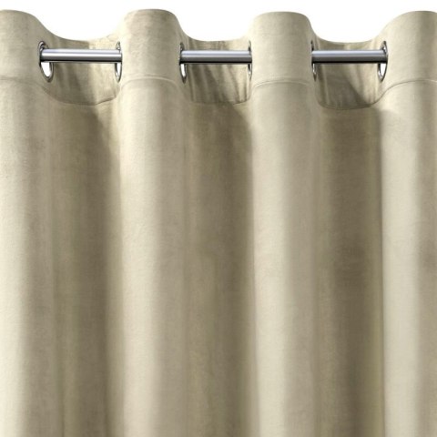 Zasłona 140x250 Rosa kremowa welurowa gotowa na przelotkach D91 Zasłona 140x250 Rosa kremowa welurowa gotowa na przelotkach D91