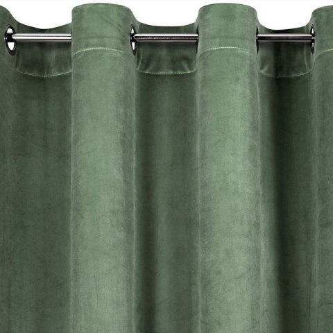 Zasłona 140x250 Rosa miętowa ciemna welurowa gotowa na przelotkach D91 Zasłona 140x250 Rosa miętowa ciemna welurowa gotowa na przelotkach D91