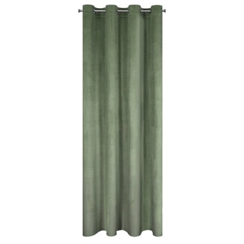 Zasłona 140x250 Rosa oliwkowa welurowa gotowa na przelotkach D91 Zasłona 140x250 Rosa oliwkowa welurowa gotowa na przelotkach D91