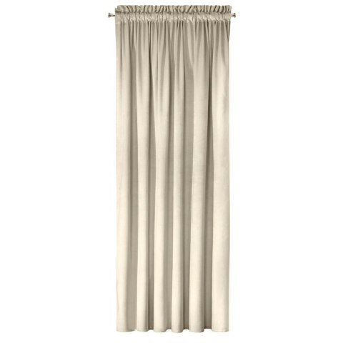 Zasłona 140x270 Rosa kremowa welurowa gotowa na taśmie D91 Zasłona 140x270 Rosa kremowa welurowa gotowa na taśmie D91