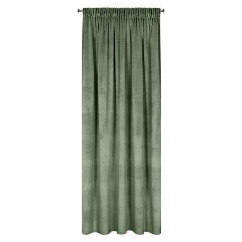 Zasłona 140x270 Rosa oliwkowa welurowa gotowa na taśmie D91 Zasłona 140x270 Rosa oliwkowa welurowa gotowa na taśmie D91