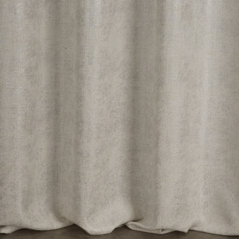 Zasłona 140x280 Blanka naturalna w stylu eko z błyszczącym nadrukiem gotowa na taśmie Eurofirany Zasłona 140x280 Blanka naturalna w stylu eko z błyszczącym nadrukiem gotowa na taśmie Eurofirany