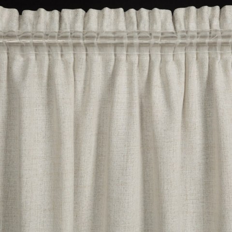 Zasłona 140x280 Blanka naturalna w stylu eko z błyszczącym nadrukiem gotowa na taśmie Eurofirany Zasłona 140x280 Blanka naturalna w stylu eko z błyszczącym nadrukiem gotowa na taśmie Eurofirany