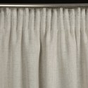 Zasłona 140x280 Blanka naturalna w stylu eko z błyszczącym nadrukiem gotowa na taśmie Eurofirany
