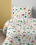 Pościel bawełniana 140x200 Wesoła Farma Mała 5439 A z jedną poszewką 70x80 XOXO DREAM Pościel bawełniana 140x200 Wesoła Farma Mała 5439 A z jedną poszewką 70x80 XOXO DREAM