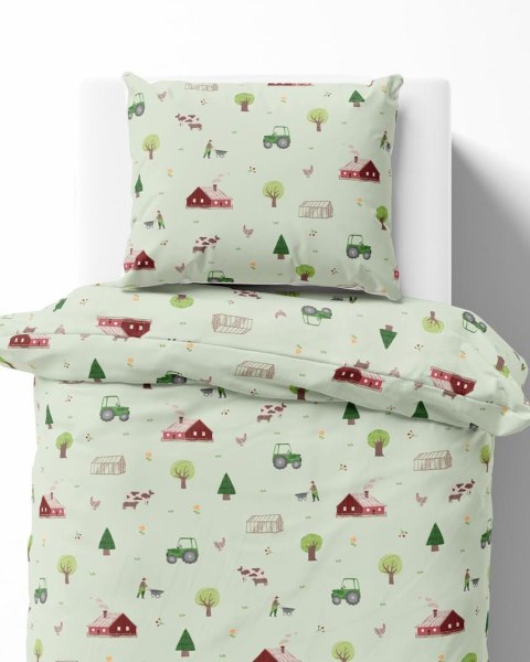 Pościel bawełniana 160x200 farma pastelowa drobne wzory 5441 A z jedną poszewką 70x80 XOXO DREAM Pościel bawełniana 160x200 farma pastelowa drobne wzory 5441 A z jedną poszewką 70x80 XOXO DREAM
