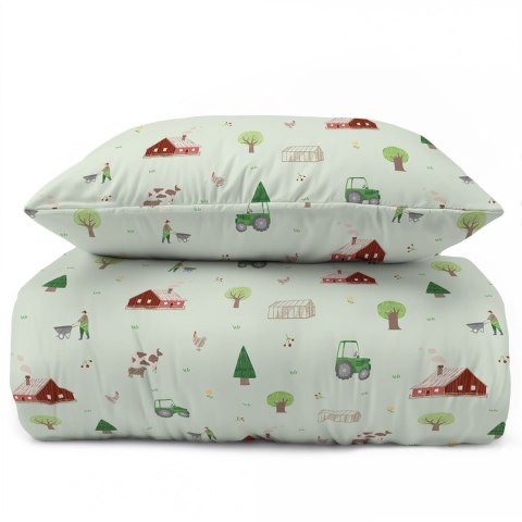 Pościel bawełniana 160x200 farma pastelowa drobne wzory 5441 A z jedną poszewką 70x80 XOXO DREAM Pościel bawełniana 160x200 farma pastelowa drobne wzory 5441 A z jedną poszewką 70x80 XOXO DREAM