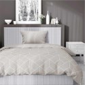 Pościel satynowa 140x200 Geometryczny ciepły beż 5327 B Home Satin 41 Pościel satynowa 140x200 Geometryczny ciepły beż 5327 B Home Satin 41