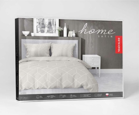 Pościel satynowa 140x200 Geometryczny ciepły beż 5327 B Home Satin 41 Pościel satynowa 140x200 Geometryczny ciepły beż 5327 B Home Satin 41